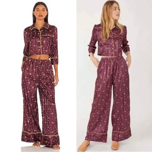 FREE PEOPLE Pajama Party Print
Pajamas In Wine Combo medium - Picture 1 of 12